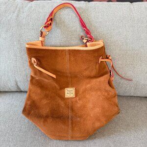 👜✨ Dooney & Bourke Suede Leather Bag –  Tan ✨👜